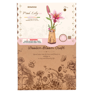 DIY - Holz Bastelset - Miniaturblume - Lilie