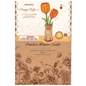 DIY - Holz Bastelset - Miniaturblume - Tulpe