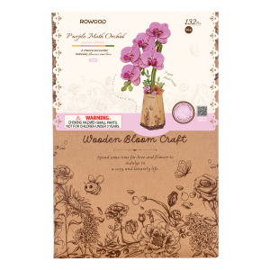 DIY - Holz Bastelset - Miniaturblume - Orchidee