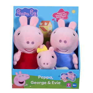 Peppa Wutz - Plüschset - Peppa George & Evie