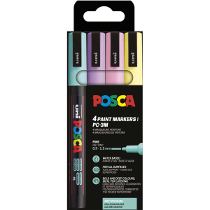 Permanent Marker - softe Farben - 4er Set