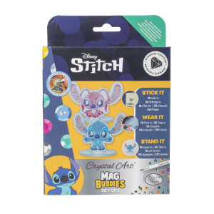 Disney Stitch - Crystal Art Buddies - Steckfigur Stitch + Angel - Spiegeleffekt