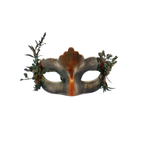 Halbmaske mit Laub - Erwachsene
