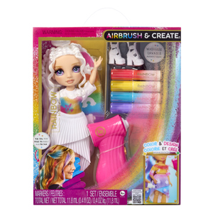 Rainbow High - Airbrush & Create - Modepuppe - Lila Augen