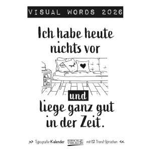 Wandkalender - Visual Words - 2026 