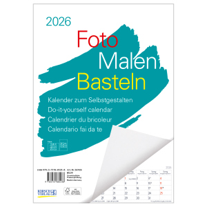 Foto Malen Basteln - Kalender zum Selbstgestalten - 2026 - weiß