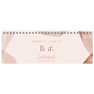 Tischkalender - Dream it, Plan it, Do it - 2026 - Querformat