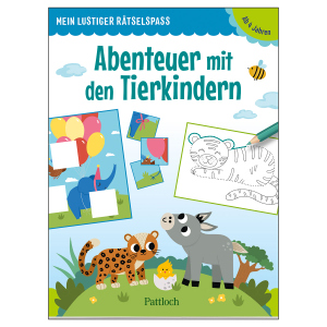 Abenteuer mit den Tierkindern - Mein lustiger Rätselspaß