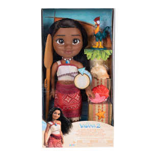 Vaiana 2 - Singende Vaiana Puppe - ca. 35 cm - mit Hei Hei und Zubehör