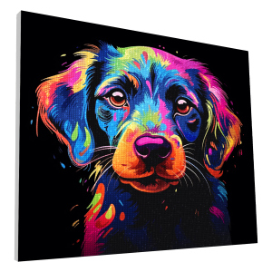 Splat Planet - Daimond Painting - Hund