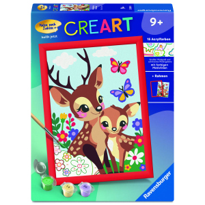 Malen nach Zahlen - CREART® - Fröhliche Hirsche