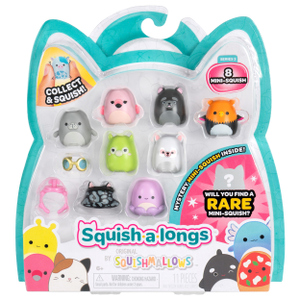 Squishmallows - Squish-a-longs - Style 3 - 8 Figuren - Serie 3