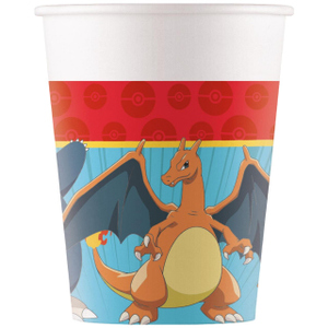 Pokémon  - 8 Pappbecher - Füllmenge ca. 200 ml