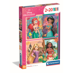 Disney Princess - Kinderpuzzle Set - 2x20 Teile Supercolor