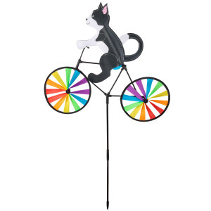 Windspielrad - Katze auf Fahrrad - ca. 53 x 90 cm