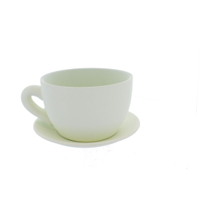 Pflanztasse grün - aus Keramik - ca. 23 x 19 x 12 cm