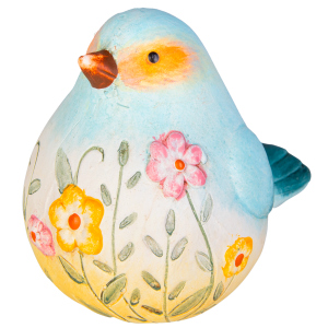 Dekovogel - bunt - ca. 7,5 x 10,5 x 8,5 cm