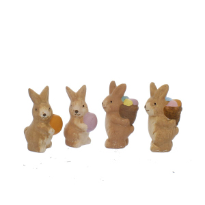 Geschenkfigur - Osterhase - ca. 4,2 x 3,3 x 7,6 cm - 1 Stück