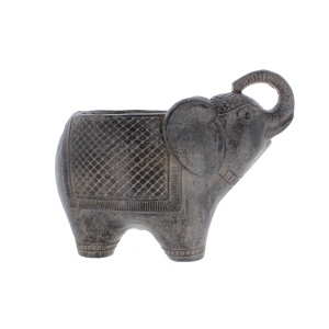 Pflanztopf Elefant - grau - ca. 40,5 x 23 x 31 cm