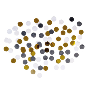 Konfetti Edel - gold/schwarz/weiß - ca. 15 g