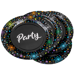 8 Pappteller - Party - Ø ca. 23 cm