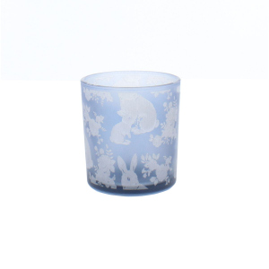 Windlicht - Streublumen - bunt - ca. 7 x 8 cm