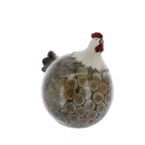 Dekofigur Huhn - ca. 29,1 x 28 x 33,4 cm