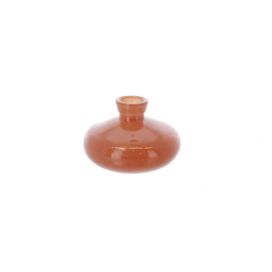 Vase - rund - rosa - ca. 8,5 x 6,5 cm