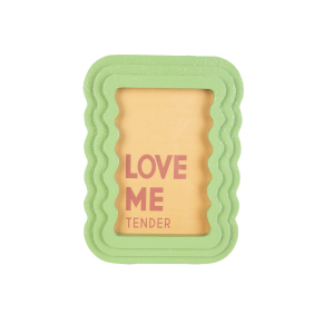 Bilderrahmen - grün - Love me Tender - ca. 15 x 20 x 1,5 cm