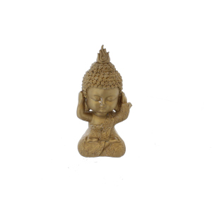 Kleiner Buddha - gold - ca. 8,5 x 8 x 20 cm