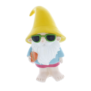 Gartenzwerg mit Surfbrett - Polyresin - ca. 21 cm