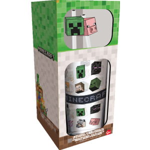 Minecraft - Glas inkl.  2 Trinkhalme