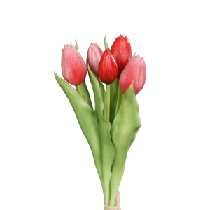 Tulpenbund - rot-pink - Kunstblumen