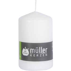 Stumpenkerze - weiß - ø x H ca. 5,7 x 8 cm