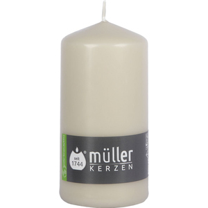 Stumpenkerze - Sand - ø x H ca. 6,8 x 13,5 cm