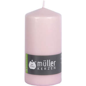 Stumpenkerze - Rosé - ø x H ca. 6,8 x 13,5 cm