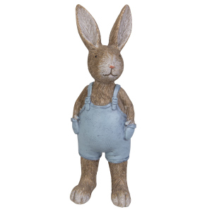 Hase in Latzhose - ca. 5 x 4 x 13 cm