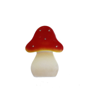 Deko-Fliegenpilz mit LED - ca. 17 x 8 x 22 cm