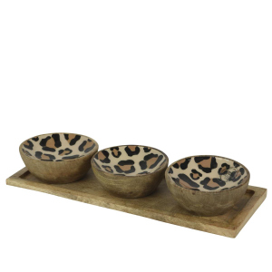 Tapas Set - Leopard - 4 Teile