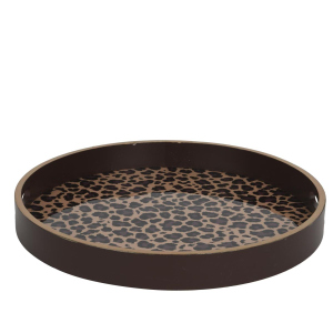 Servier Tablett - Leopard - ø ca. 35 cm