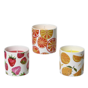 Citronella Kerze - Obstsorten - 1 Stück