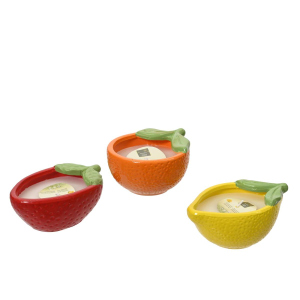 Citronella Kerze - in Obstform - 1 Stück