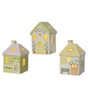 LED Haus - Frühling - 1 Stück