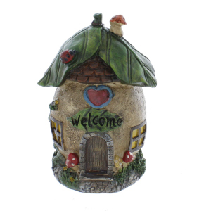 Wichtelhaus - Welcome - ca. 14,5 x 14,5 x 20,5 cm