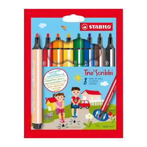 STABILO - Trio® Scribbi - 8 Filzstifte