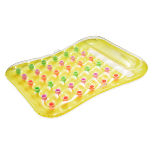 Doppel-Luftmatratze - Mega Fun Pocket - gelb