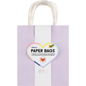 7 Papiertüten zum Basteln - Pastell - Größe M