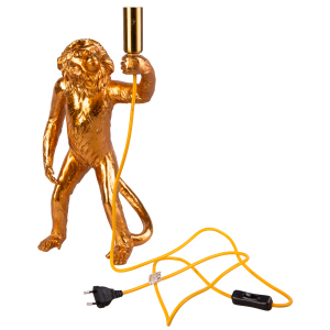Tischlampe - Affe - gold - ca. 23 x 21 x 38 cm