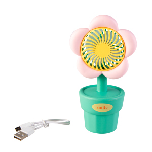 Ventilator - Blume - wiederaufladbar - 1 Stück