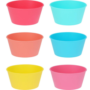 6 Schüsseln - aus Polypropylen - Ø ca. 13 cm